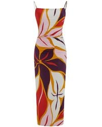 Cala De La Cruz - Kim Floral-Print Maxi Dress - Lyst