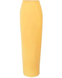 Carolina Herrera - Wool-Stretch Maxi Column Skirt - Lyst