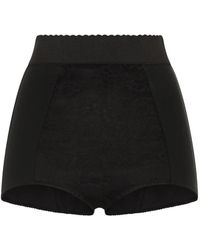 Dolce & Gabbana - Guaina Jacquard And Satin Culottes - Lyst