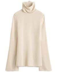 TOTEME - Frayed-Edge Slim Top - Lyst