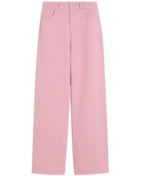 Max Mara - Jean Droit À Patch Logo - Lyst