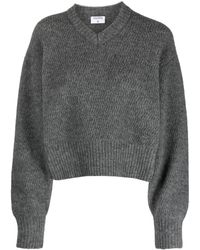 Filippa K - Chevron-knit V-neck Wool Jumper - Lyst