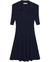 Jonathan Simkhai - Patricia Mini-Jurk Met Stiksel - Lyst