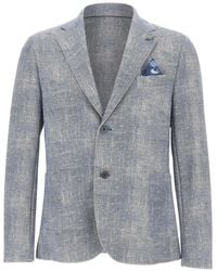 Bob - Honeycomb Texture Patch Pocket Blazer - Lyst
