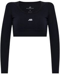 Balenciaga - Logo Cropped Top - Lyst