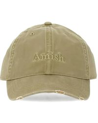 AMISH - Frayed-Edge Baseball Cap - Lyst