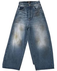 HTC - Distressed Wide-Leg Jeans - Lyst