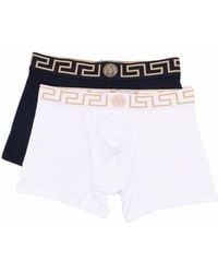 Versace - Two-pack Greca-waistband Boxers - Lyst