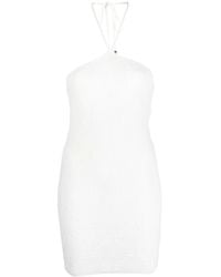Elisabetta Franchi - Rear-Tie Ribbed-Knit Skirt - Lyst