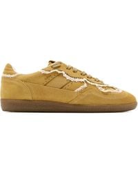 Alohas - Wildleder-Sneakers mit Spitzenbesatz - Lyst