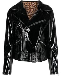 Philipp Plein - Glossy Faux Leather Jacket - Lyst