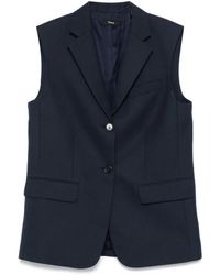 Theory - Chaleco con solapas de muesca - Lyst