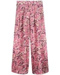 Momoní - Printed Pleated Palazzo Pants - Lyst