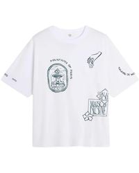 Maison Kitsuné - Art Nouveau Graphic-Print T-Shirt - Lyst