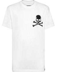 Philipp Plein - Skull-Print Cotton T-Shirt - Lyst