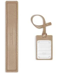 Fpm Milano - Shimmer Metal Leather Address Tag - Lyst