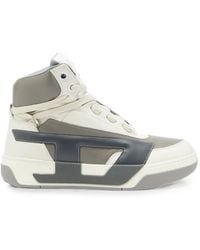 DIESEL - S-D-Ollie Mid Logo-Patch High-Top Sneakers - Lyst