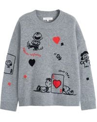 Chinti & Parker - X Peanuts Crew-Neck Sweater - Lyst