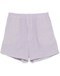 A.P.C. - Checked Shorts - Lyst