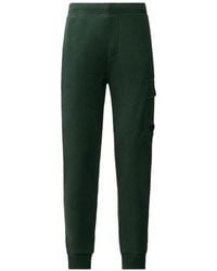 C.P. Company - Diagonal Raised Fleece Lens Sweatpants - Lyst