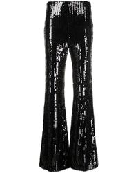 ROTATE BIRGER CHRISTENSEN - Rotate Sequined High-waisted Flared Trousers - Lyst