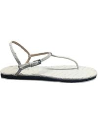 Paris Texas - Buckle T-Strap Sandals - Lyst