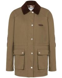 Moschino - Cargo Jack Met Ribfluwelen Kraag - Lyst