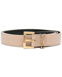 Saint Laurent - Leather Logo Belt For - Lyst