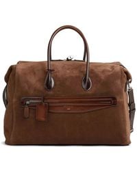 Santoni - Suede Tote Bag - Lyst