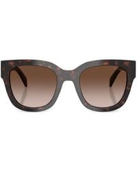 Prada - Tortoiseshell-Effect Square-Frame Sunglasses - Lyst