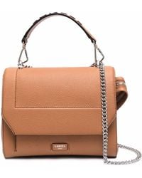 Lancel - Top-Handle Leather Tote Bag - Lyst