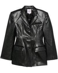 LA PISCINE - Structured-Shoulder Blazer - Lyst
