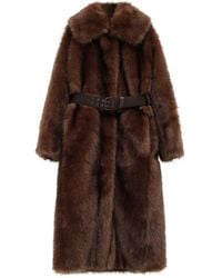 Moncler - Mantel mit Gürtel - Lyst