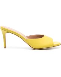 SCAROSSO - 75Mm Lohan Leather Mules - Lyst