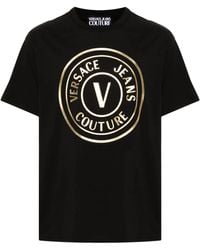 Versace Jeans Couture - Logo-Print Cotton T-Shirt - Lyst