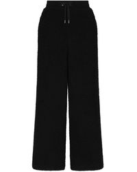 Dolce & Gabbana - Fleece-texture Long Wide-leg Trousers - Lyst