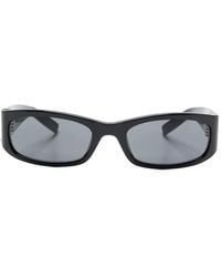 Saint Laurent - Logo-Plaque Rectangle Sunglasses - Lyst