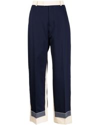 Undercover - Two-tone Tailored Trousers - Lyst