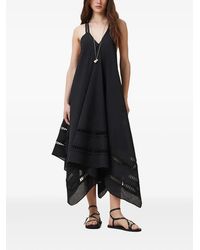 agnes panelled asymmetric maxi dress STIRLING TWIST ASYMMETRIC MAXI DRESS | OYSTER GREY — THIRD FORM main image 0