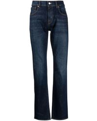 7 For All Mankind - Straight-leg Washed Jeans - Lyst