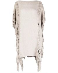 Voz - Fringed Poncho-Style Jumper - Lyst