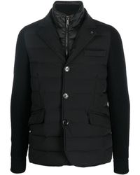 Moorer - Button-up Padded Down Jacket - Lyst