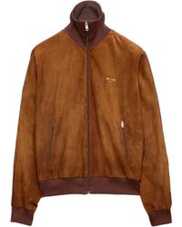 Prada - Sobrecamisa De Ante - Lyst