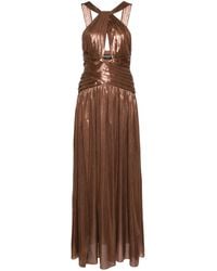 retroféte - Salem Draped Metallic Gown - Lyst