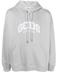 Gcds - Logo-patch Jersey Cotton Hoodie - Lyst