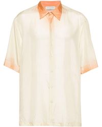 Dries Van Noten - Gradient-effect Silk Shirt - Lyst