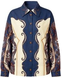 FARM Rio - Sand Arabesque Organic Cotton Shirt - Lyst