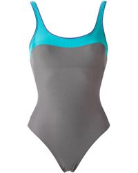 Lygia & Nanny Badpak Met Vlakken - Grijs