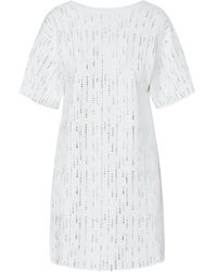 Liu Jo - Knit Dress With Rhinestones - Lyst