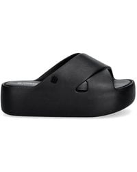 Melissa - Cross-Strap Platform Slides - Lyst